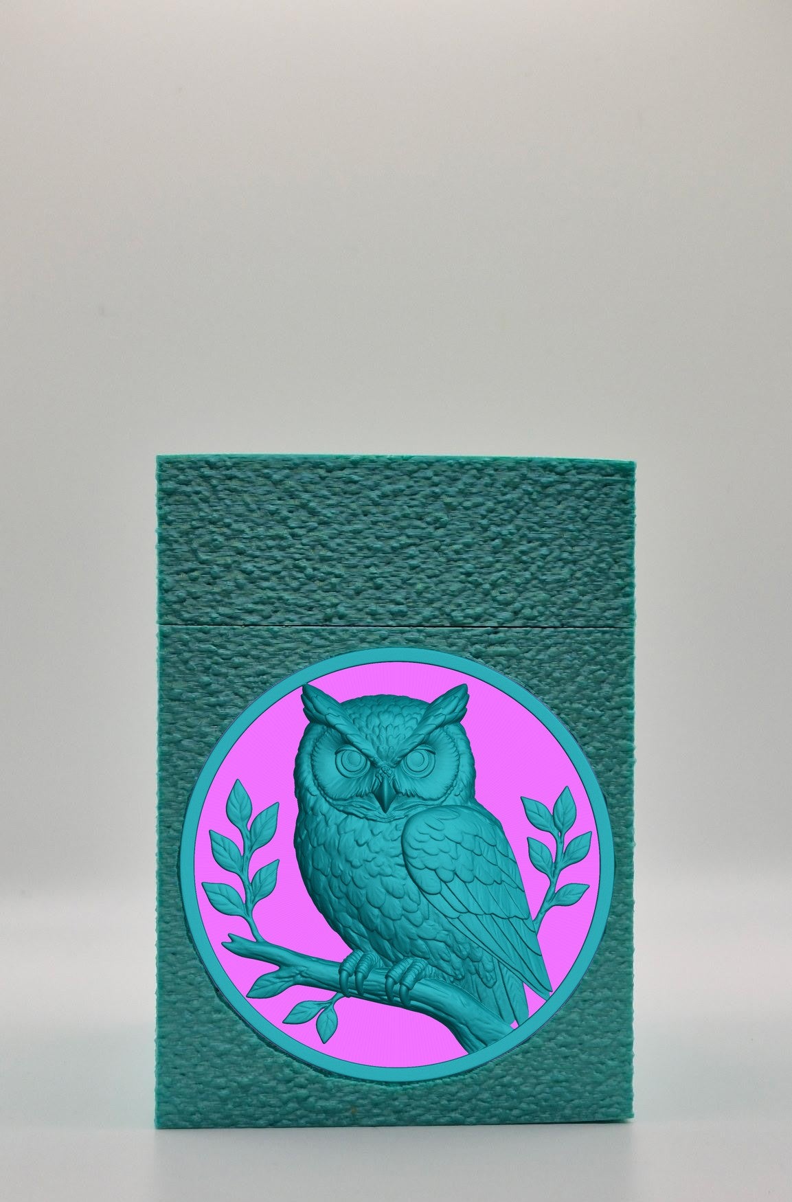 Owl Card Box — Green