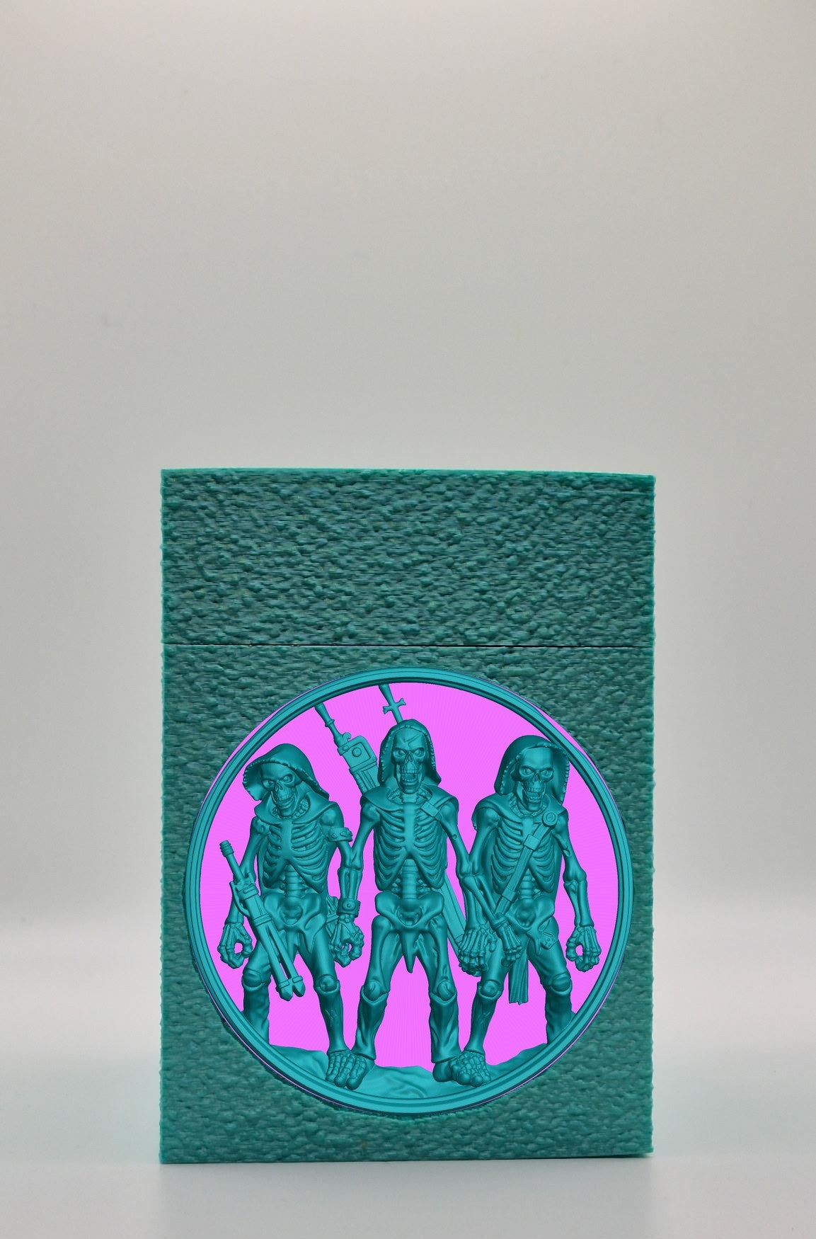 Skeleton Army Card Box — Green