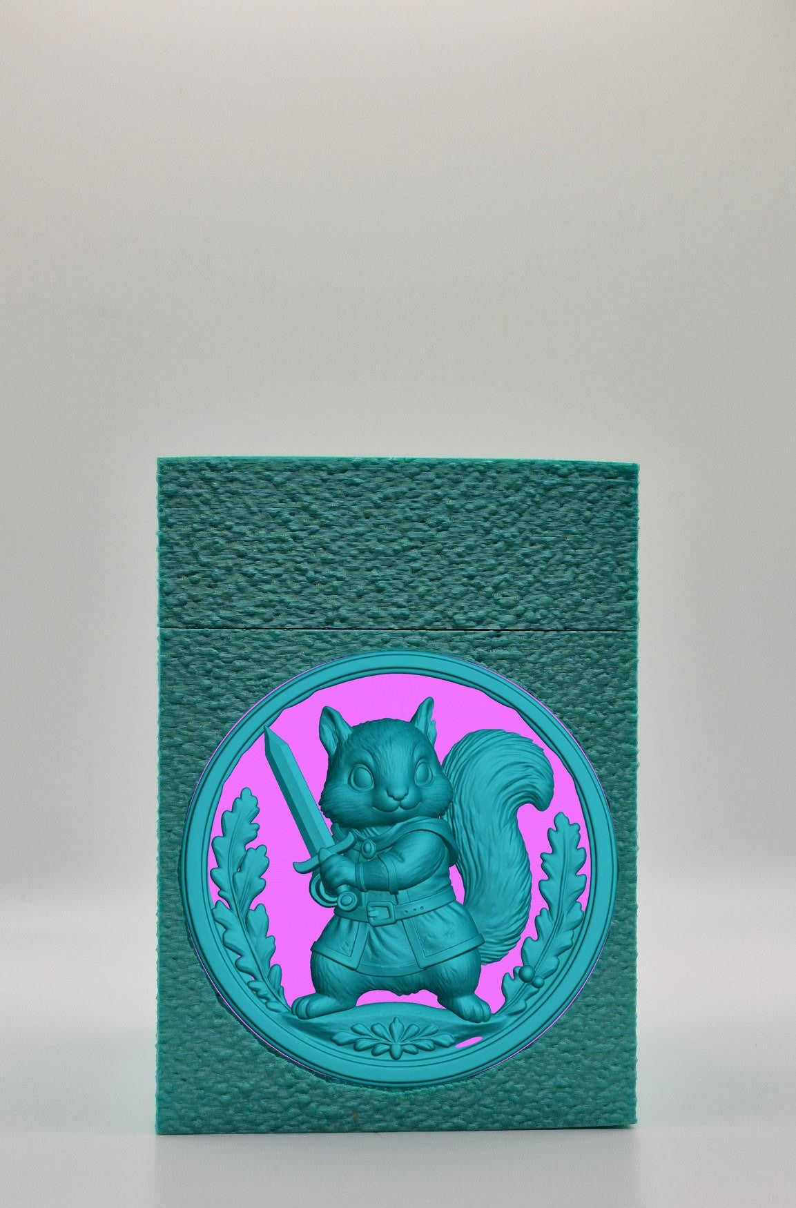Squirrel Card Box — Green
