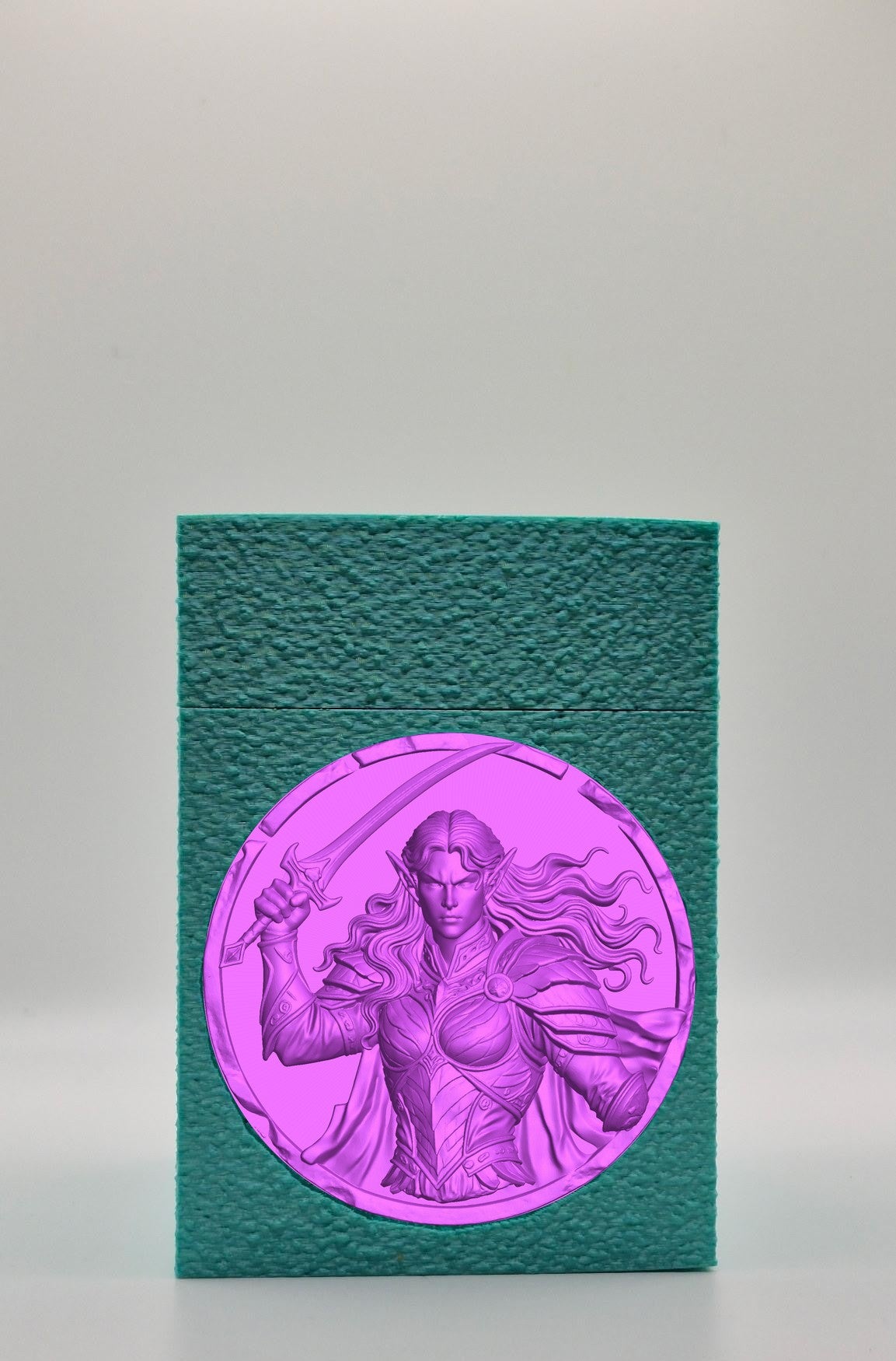 Elvish Warrior Card Box — Green