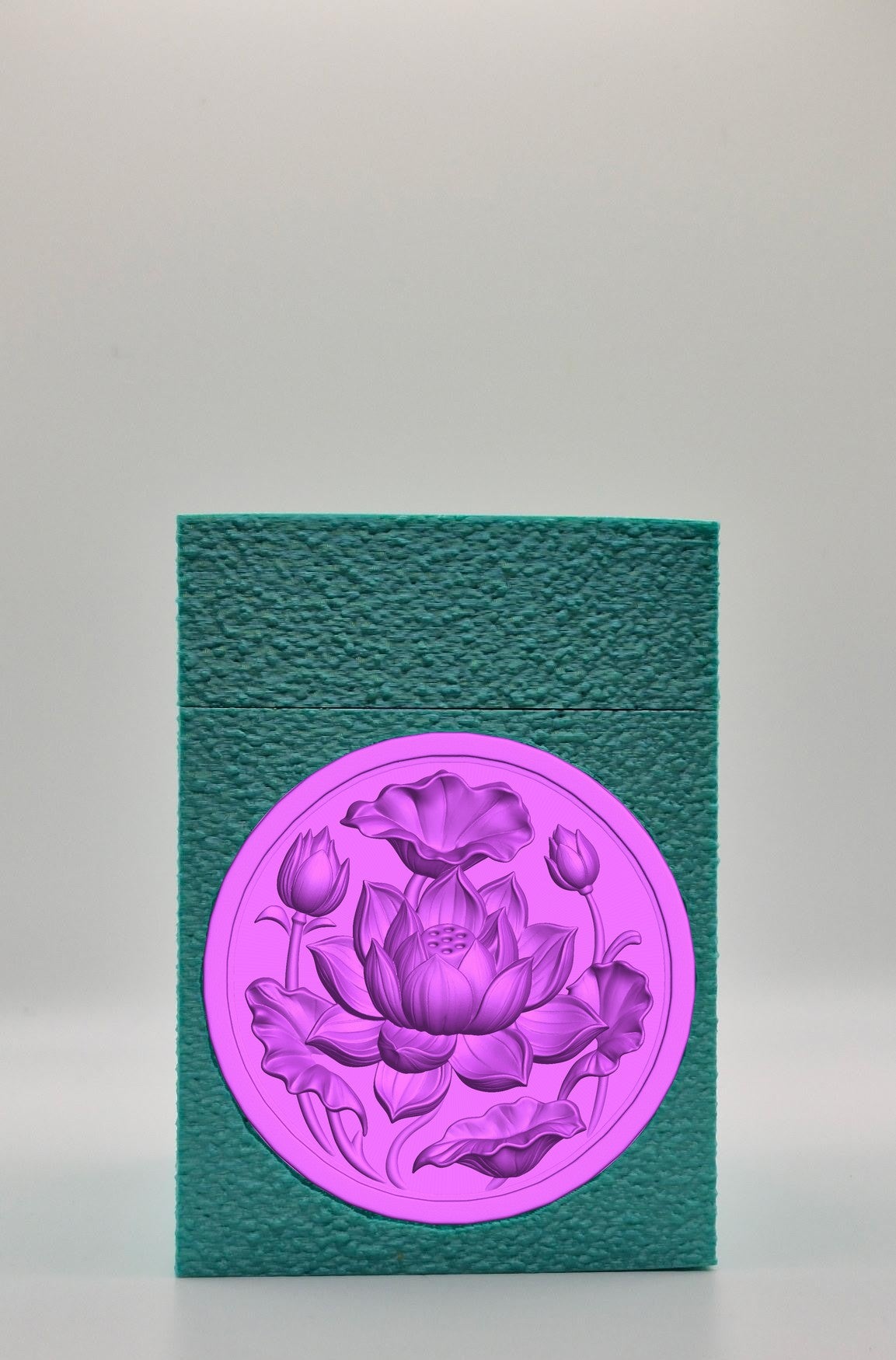 Lotus Card Box — Green