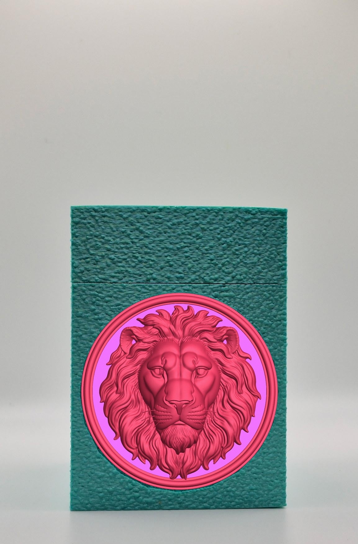 Lion Card Box — Green