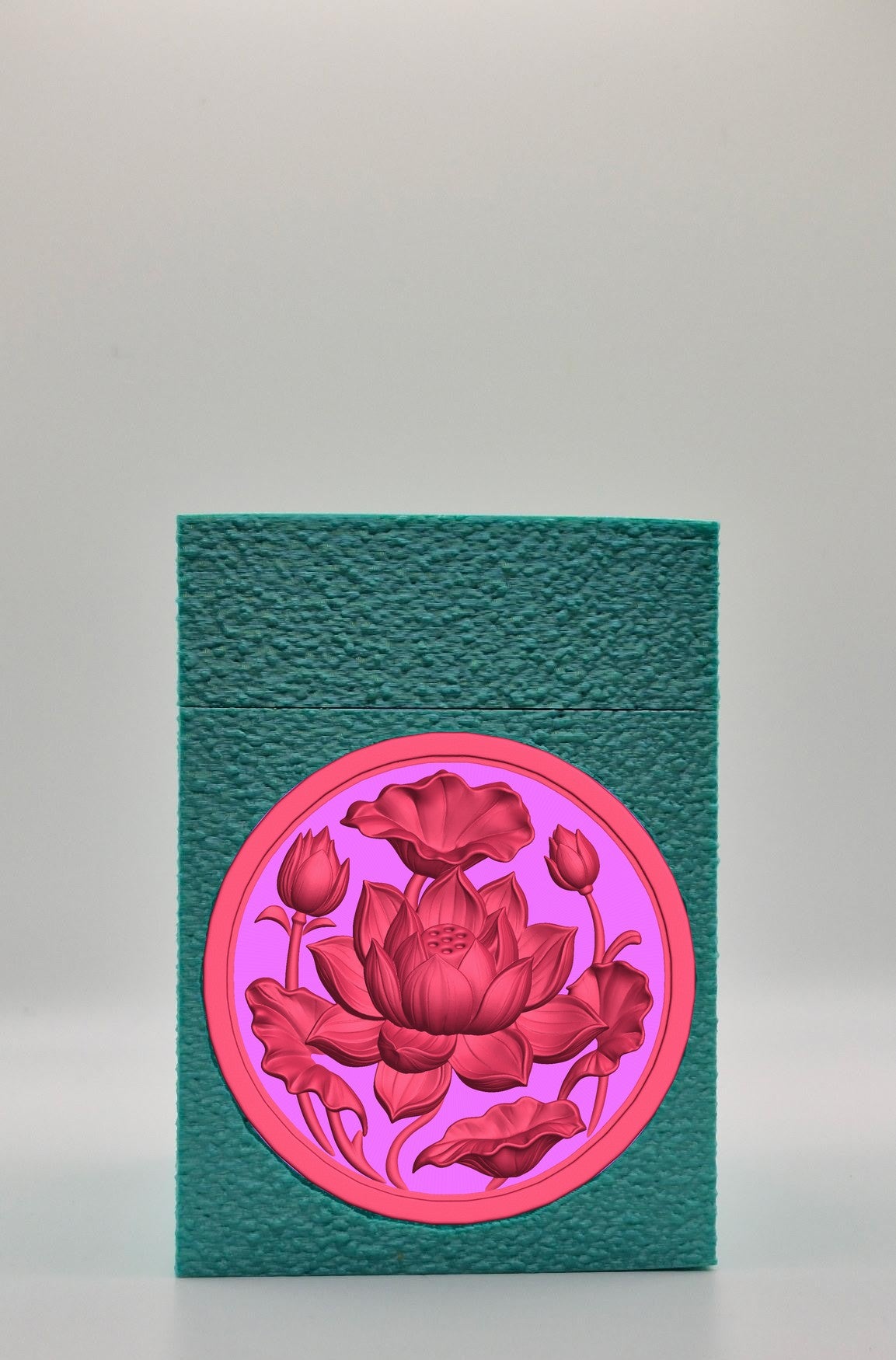 Lotus Card Box — Green