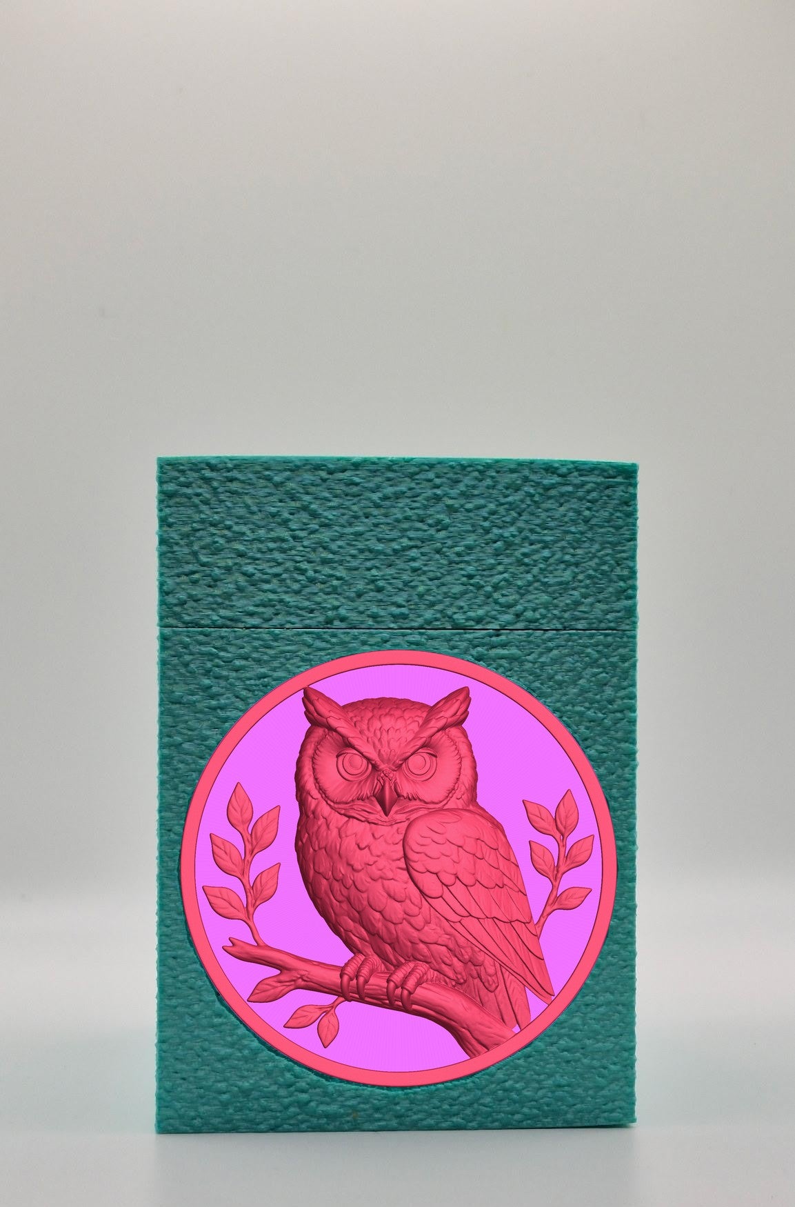 Owl Card Box — Green