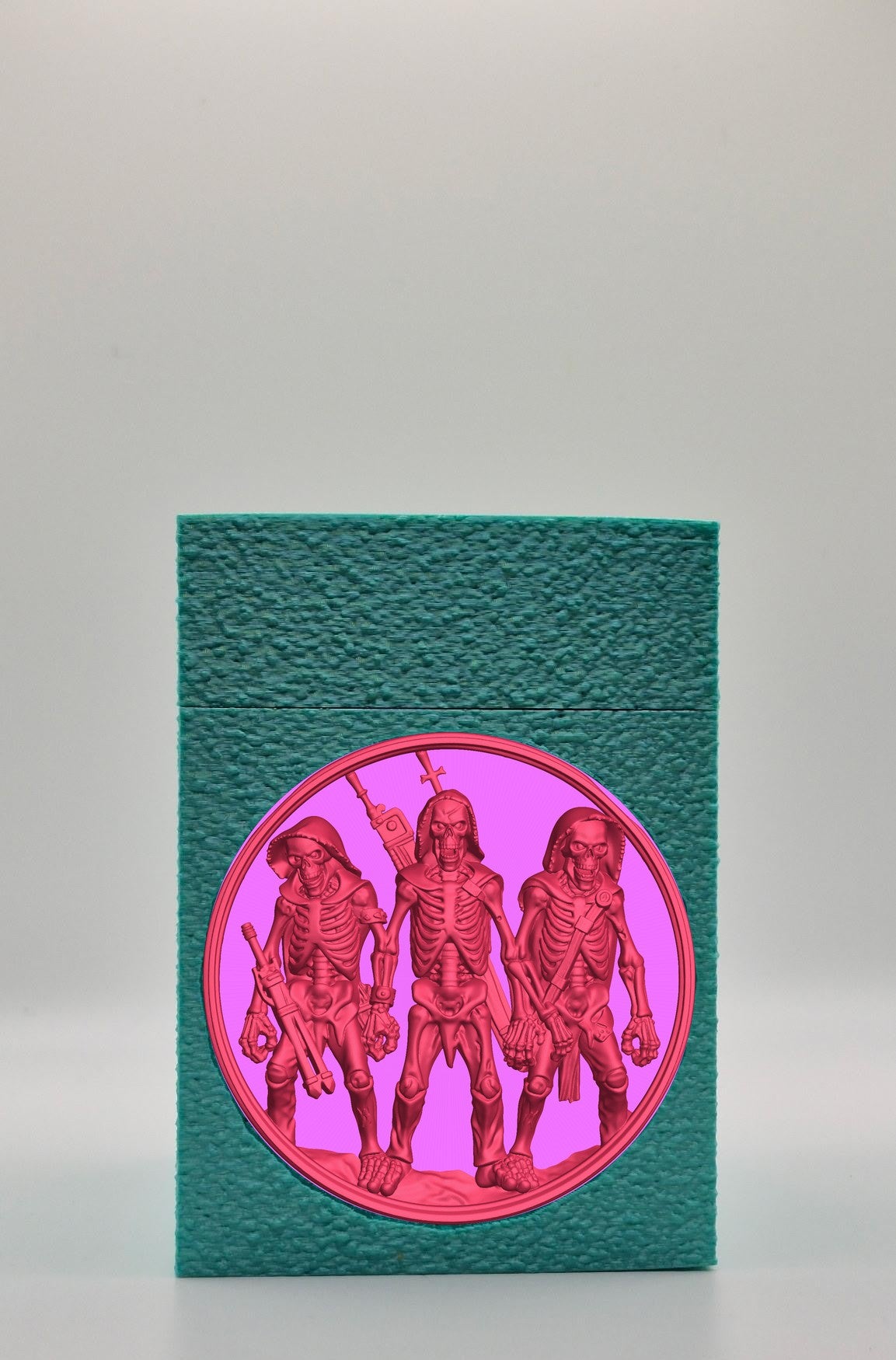 Skeleton Army Card Box — Green