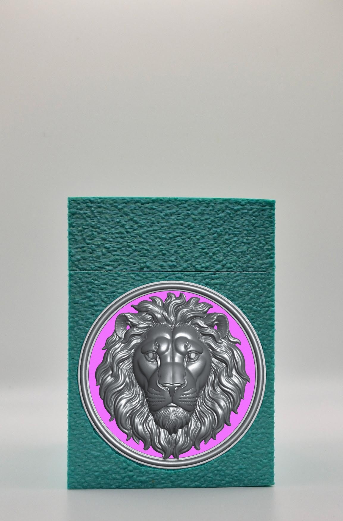 Lion Card Box — Green