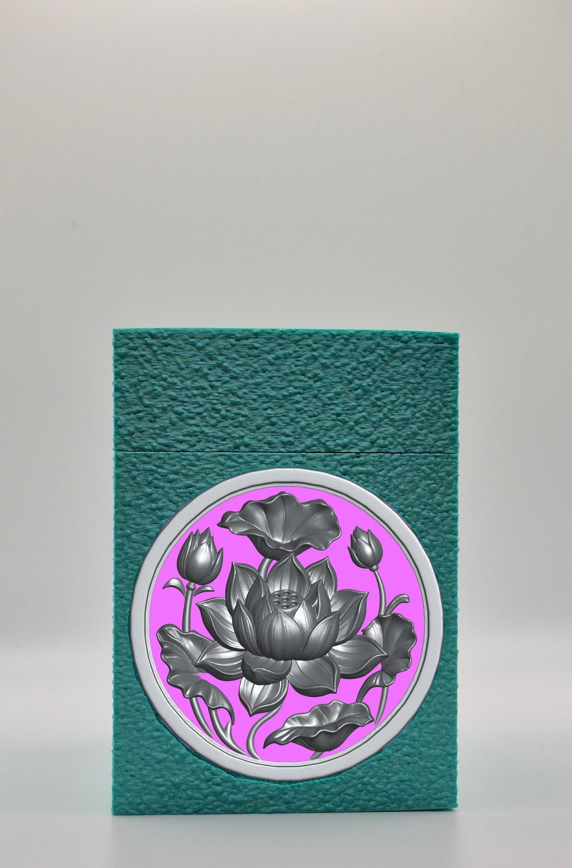 Lotus Card Box — Green