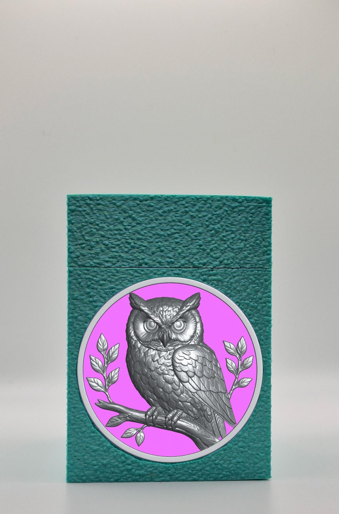 Owl Card Box — Green