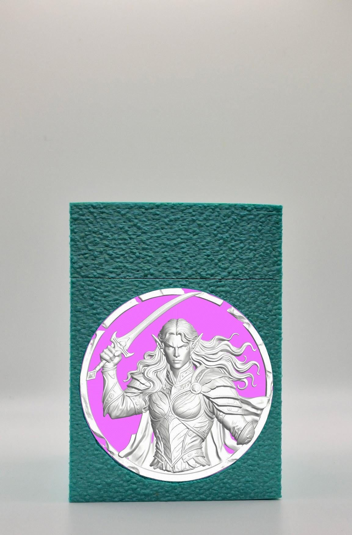 Elvish Warrior Card Box — Green