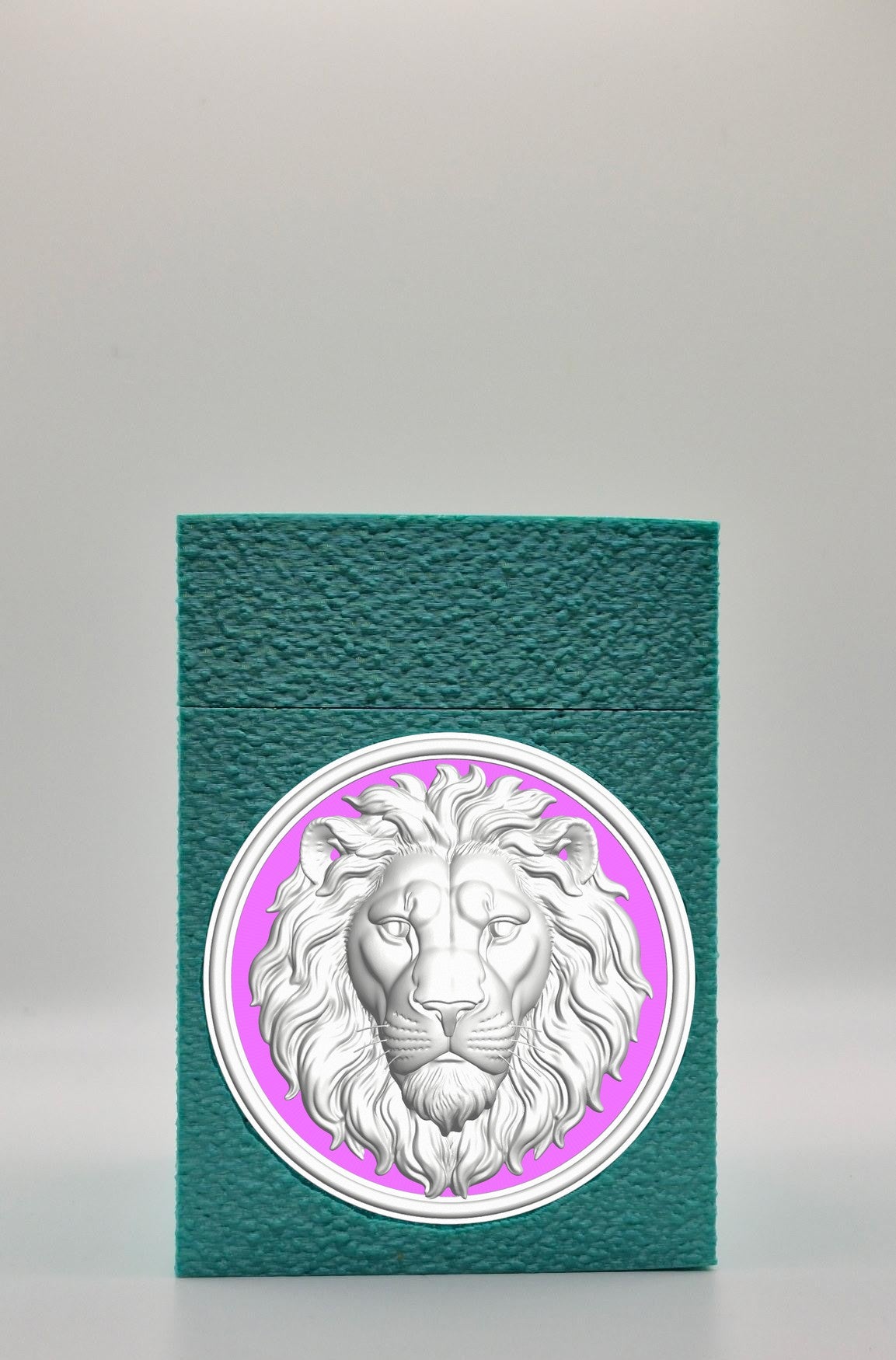 Lion Card Box — Green