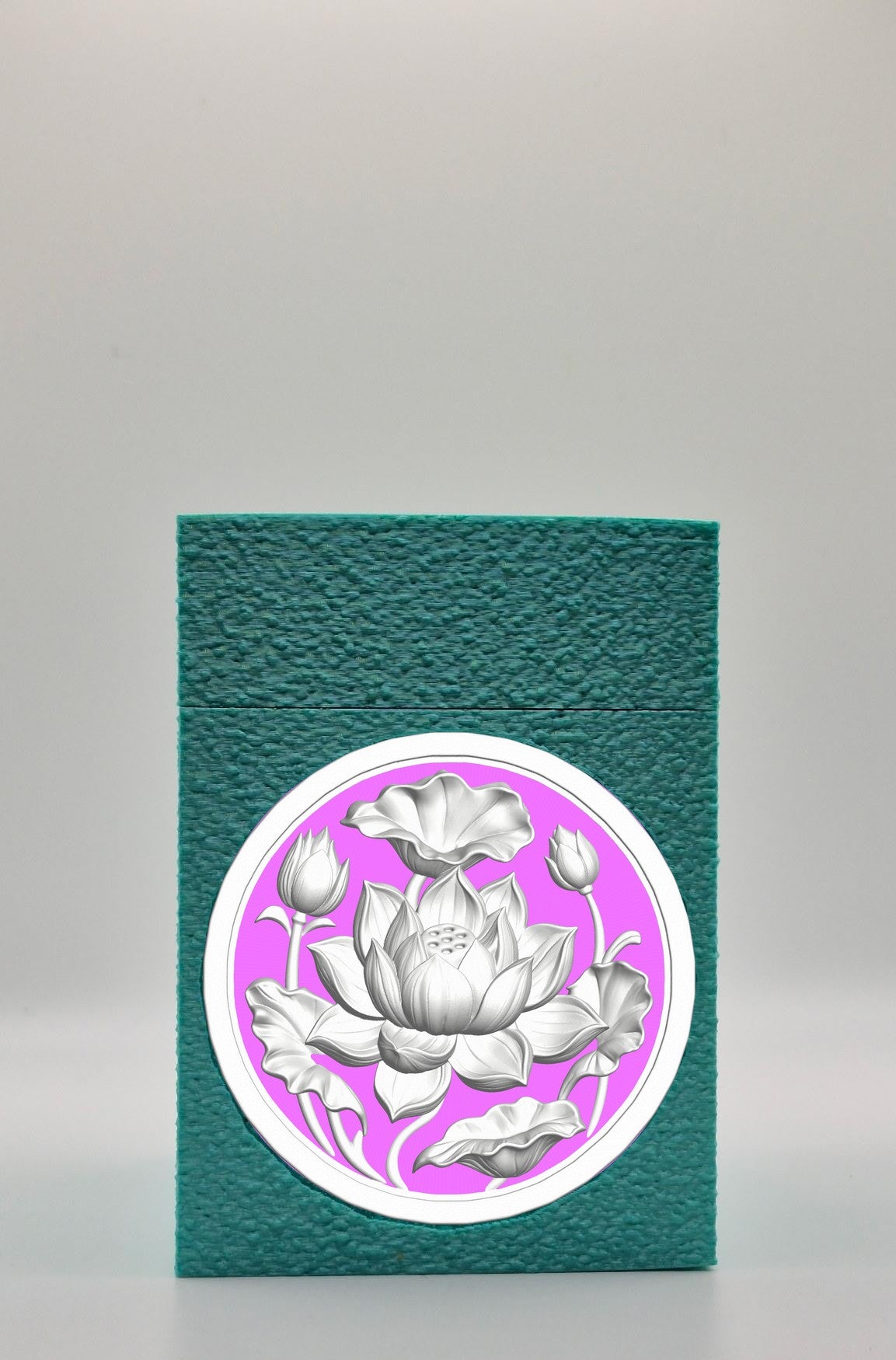 Lotus Card Box — Green