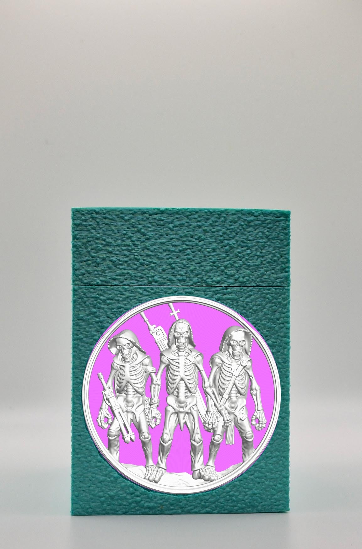 Skeleton Army Card Box — Green
