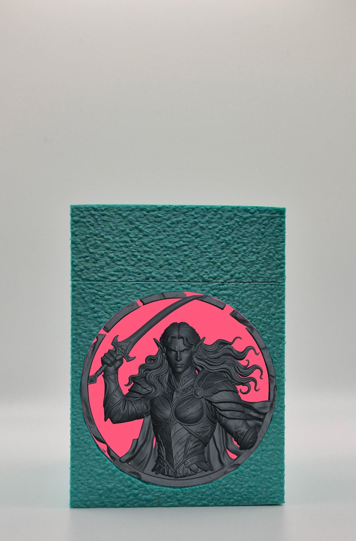 Elvish Warrior Card Box — Green