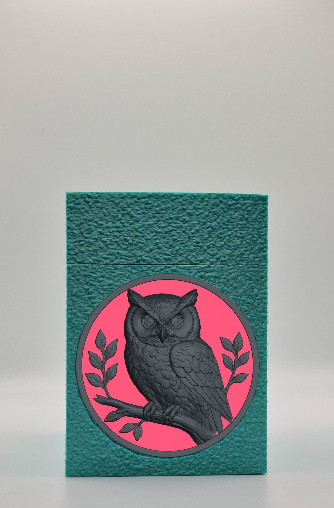 Owl Card Box — Green