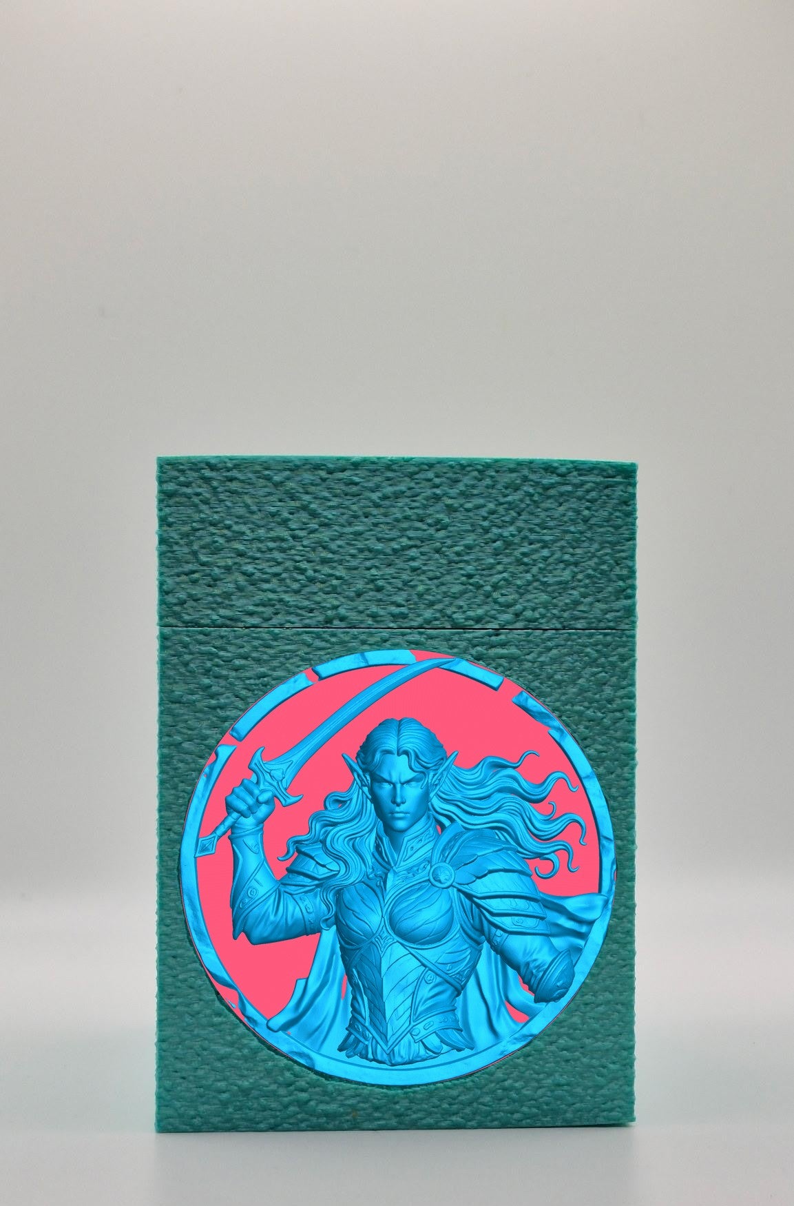 Elvish Warrior Card Box — Green