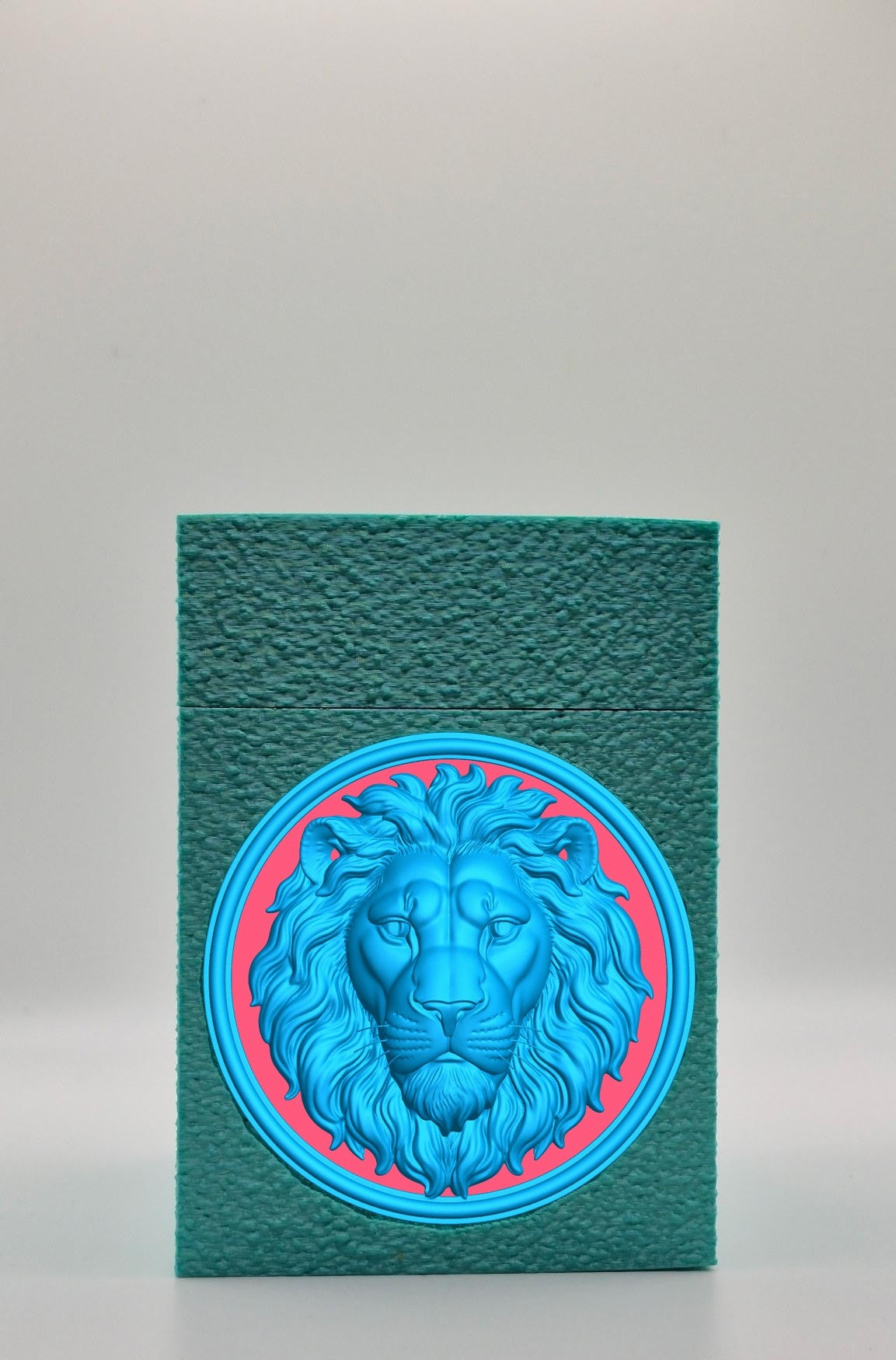 Lion Card Box — Green
