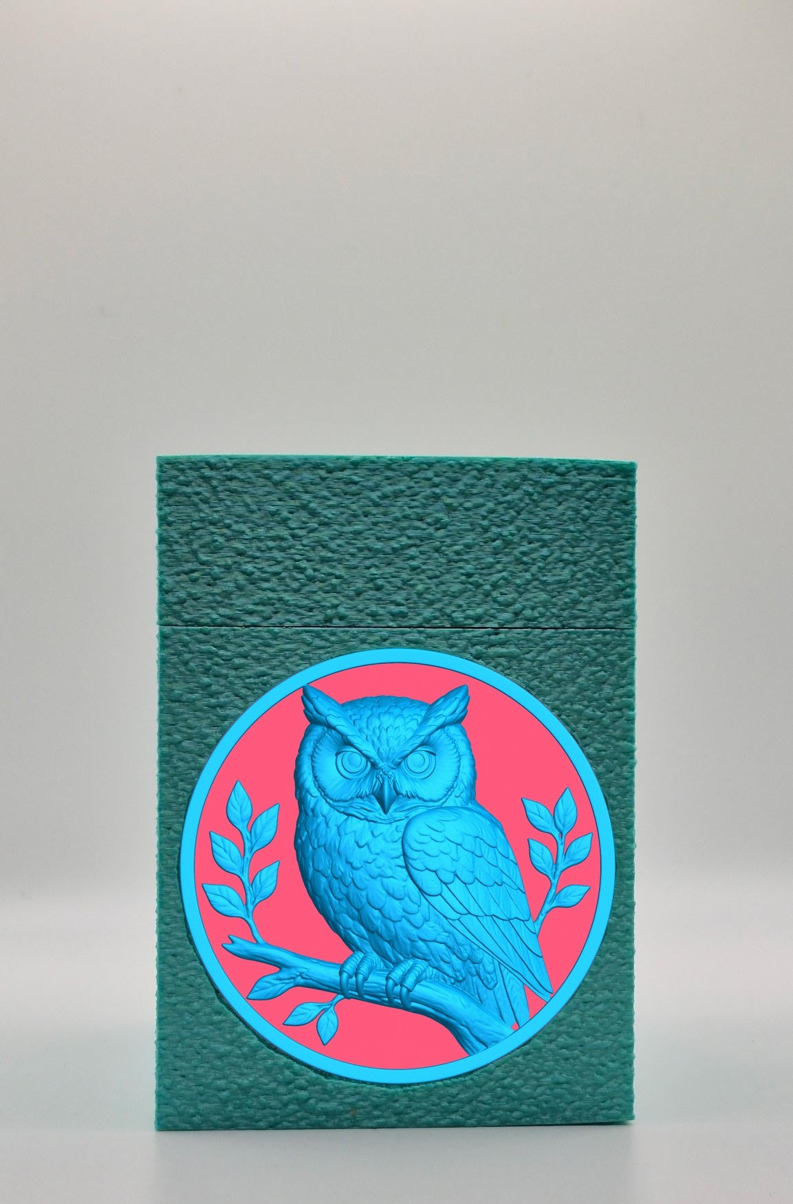 Owl Card Box — Green