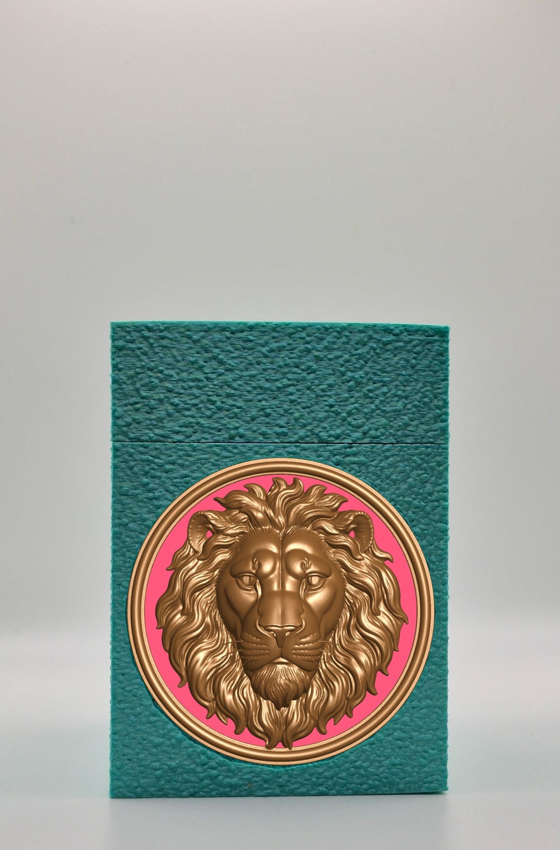 Lion Card Box — Green