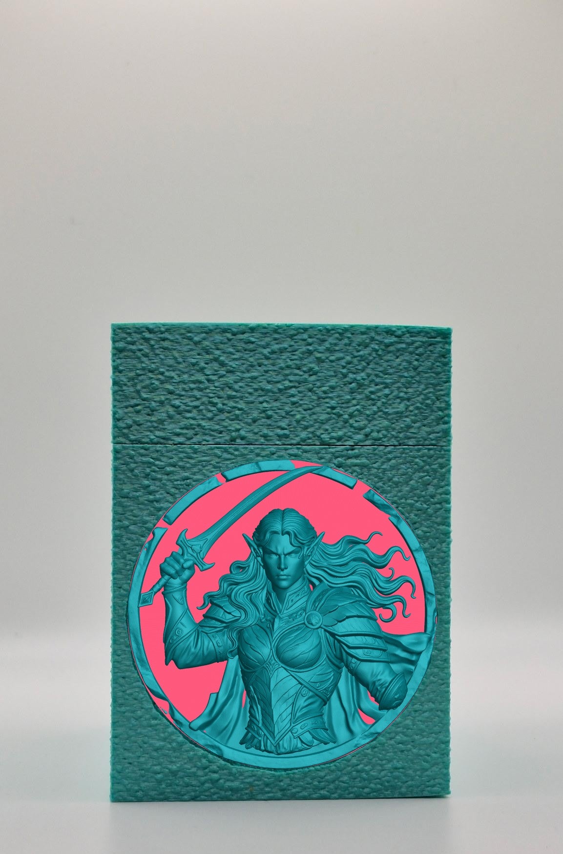 Elvish Warrior Card Box — Green