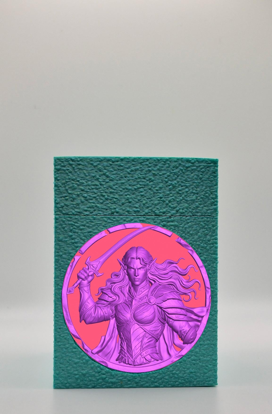 Elvish Warrior Card Box — Green