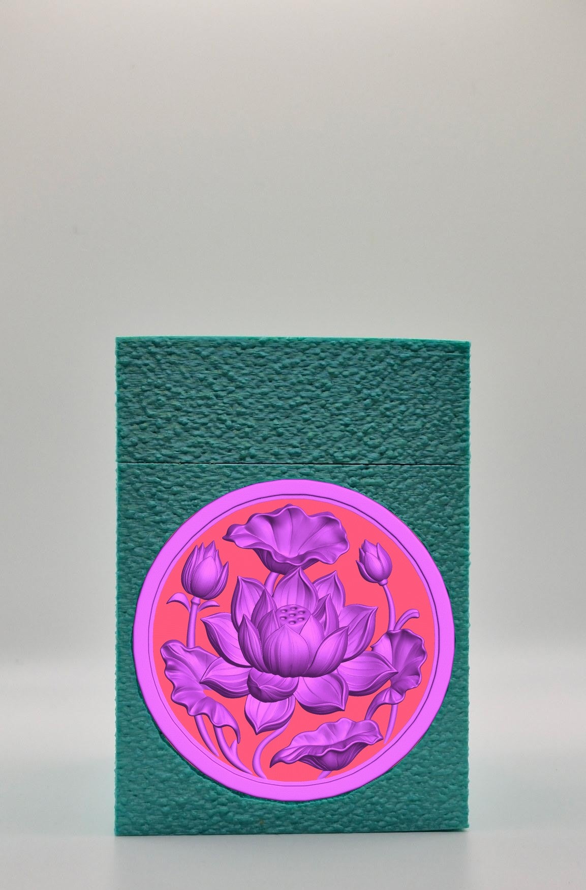 Lotus Card Box — Green