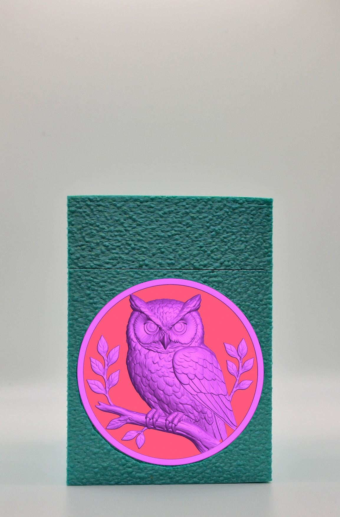 Owl Card Box — Green