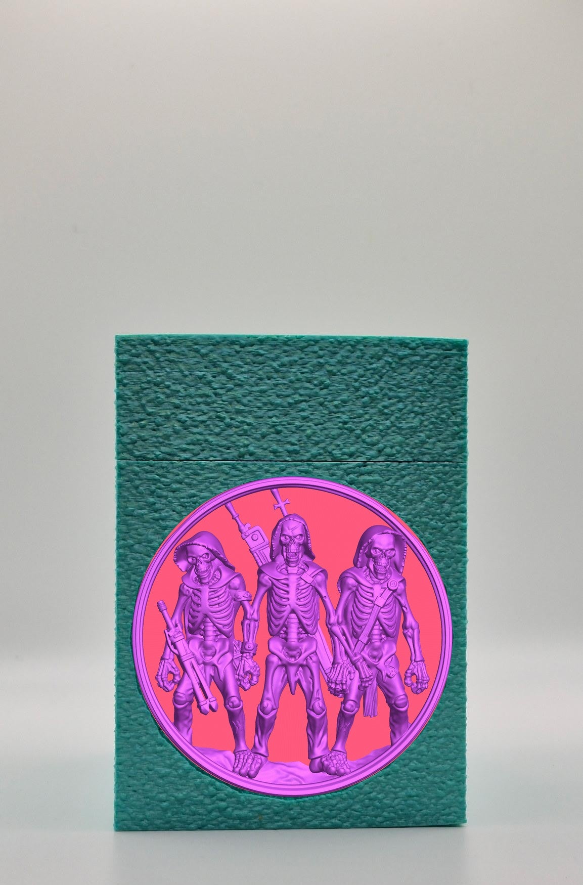 Skeleton Army Card Box — Green