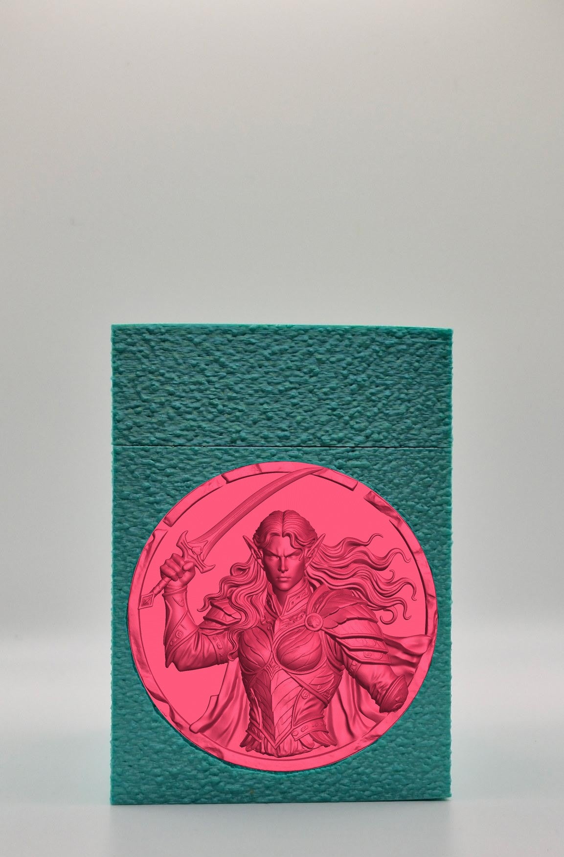Elvish Warrior Card Box — Green