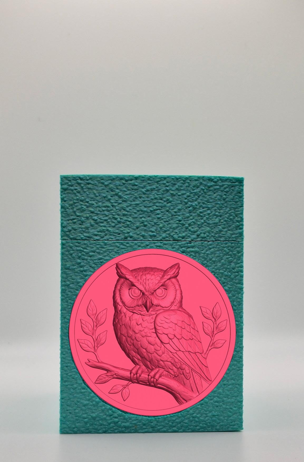 Owl Card Box — Green