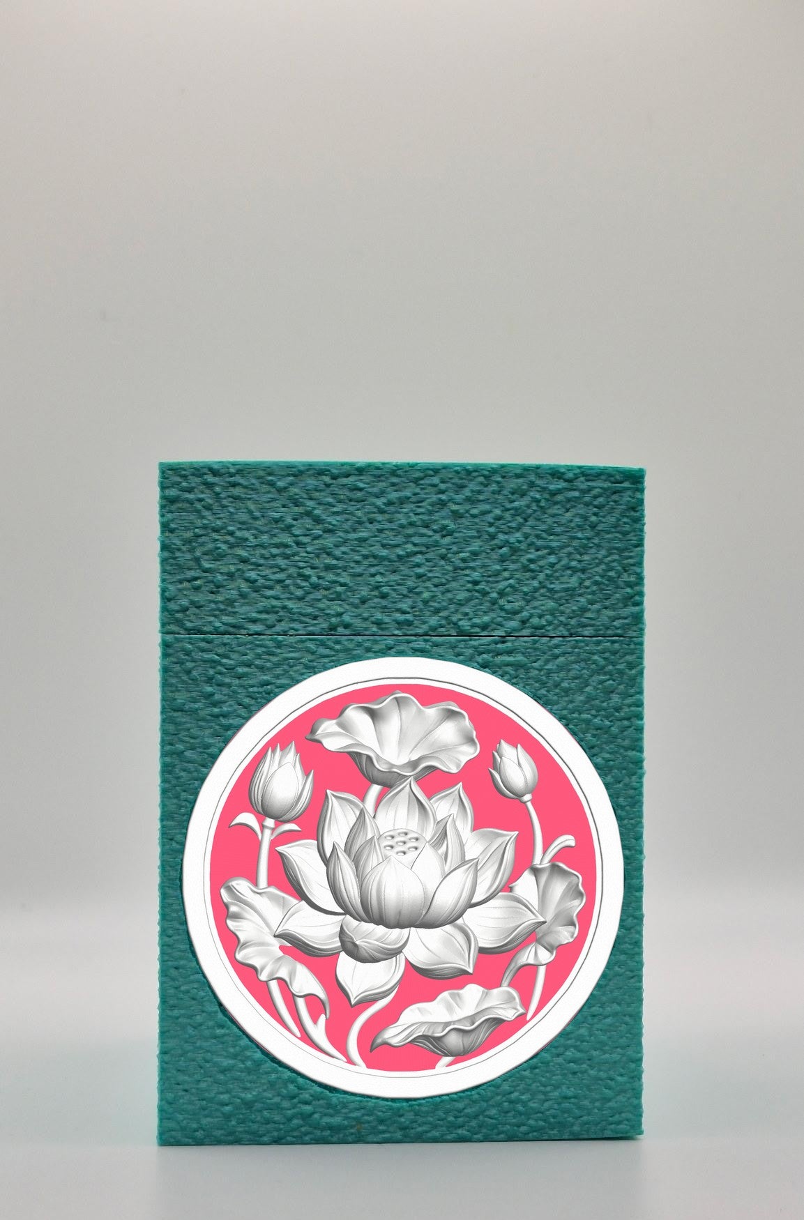 Lotus Card Box — Green