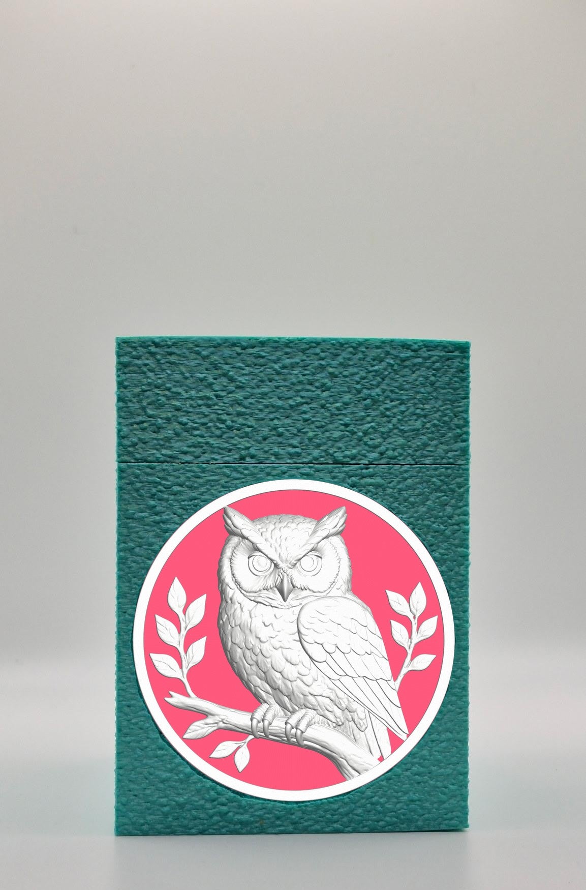 Owl Card Box — Green