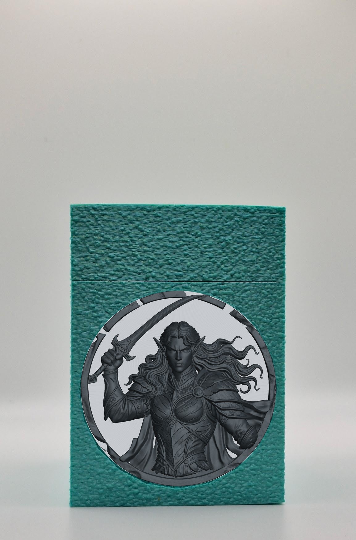 Elvish Warrior Card Box — Green
