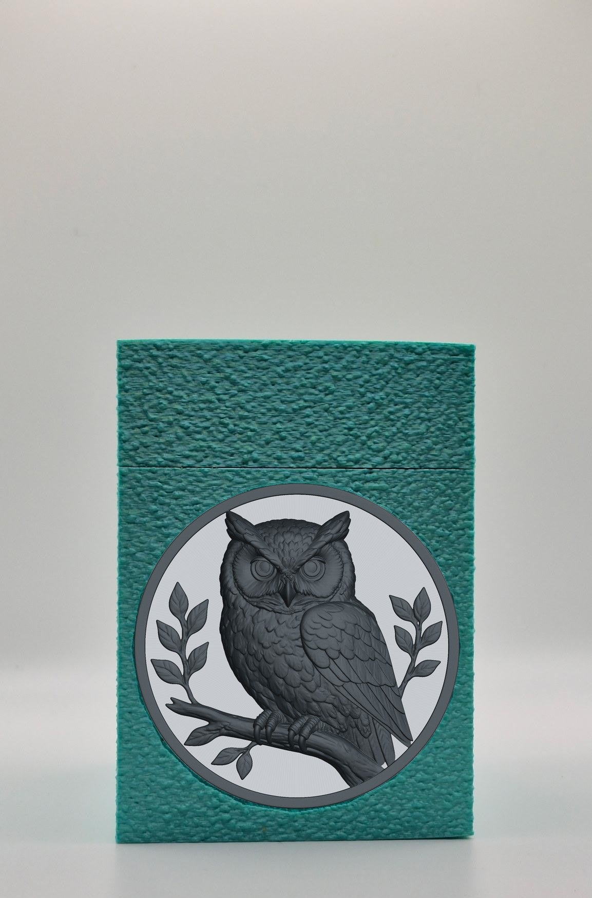 Owl Card Box — Green