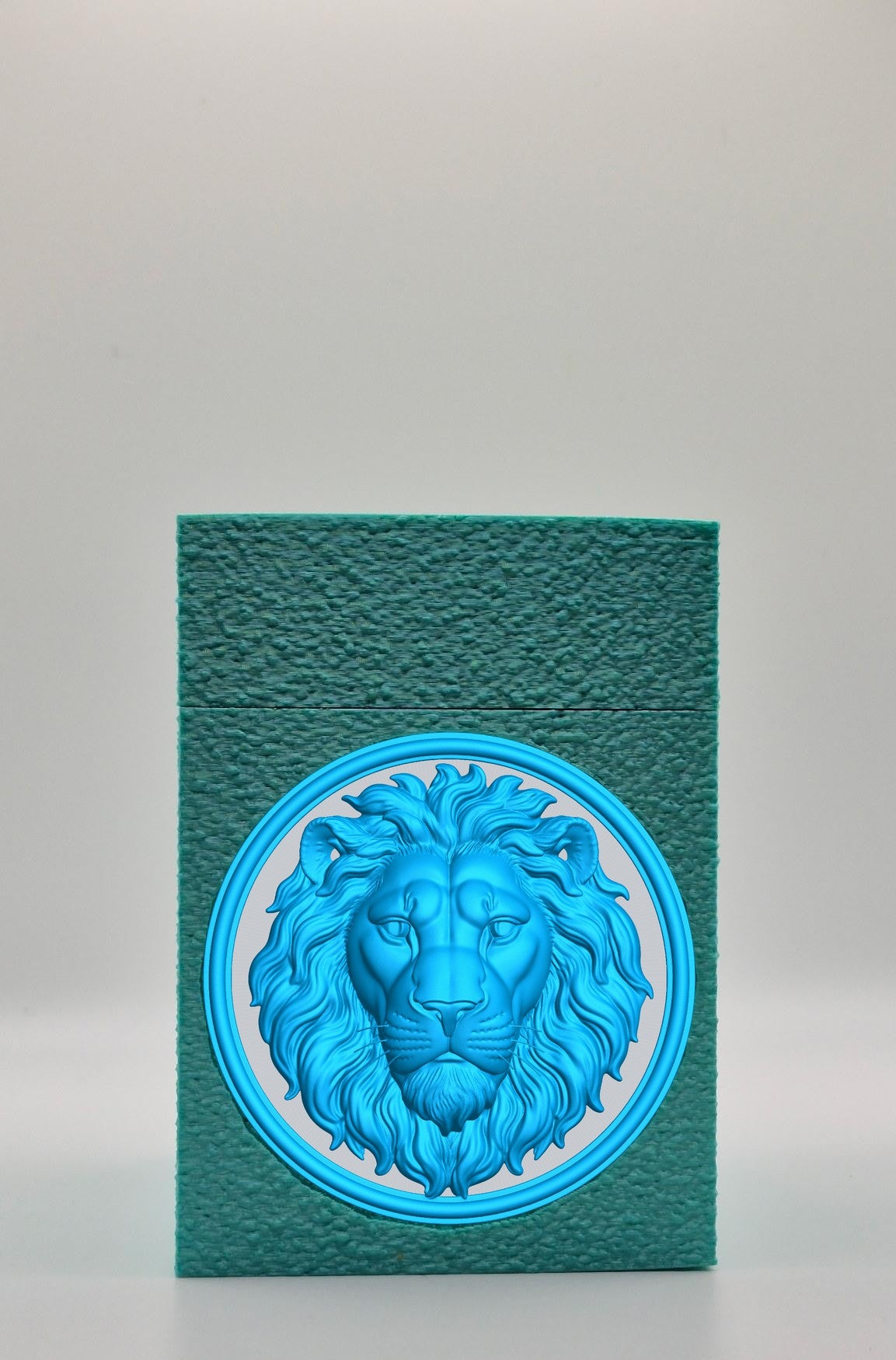 Lion Card Box — Green