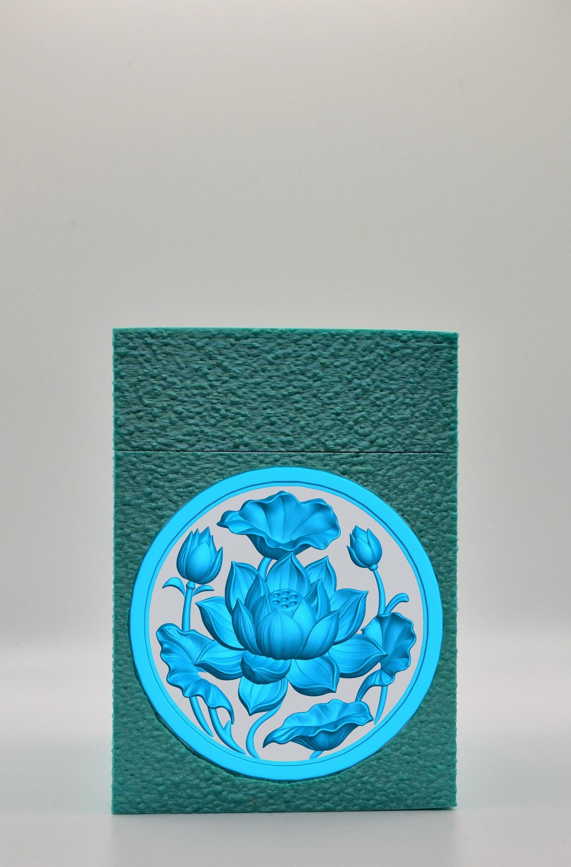 Lotus Card Box — Green