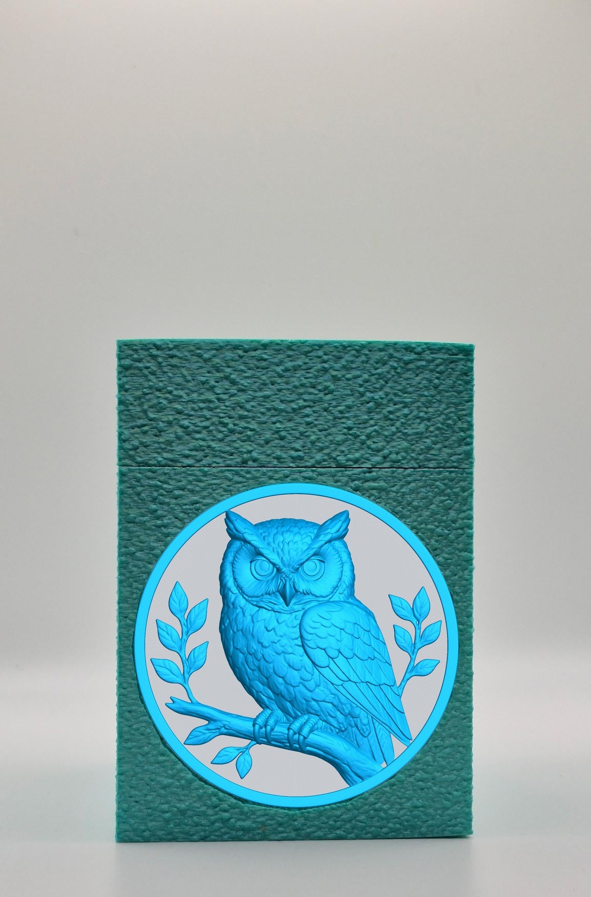 Owl Card Box — Green
