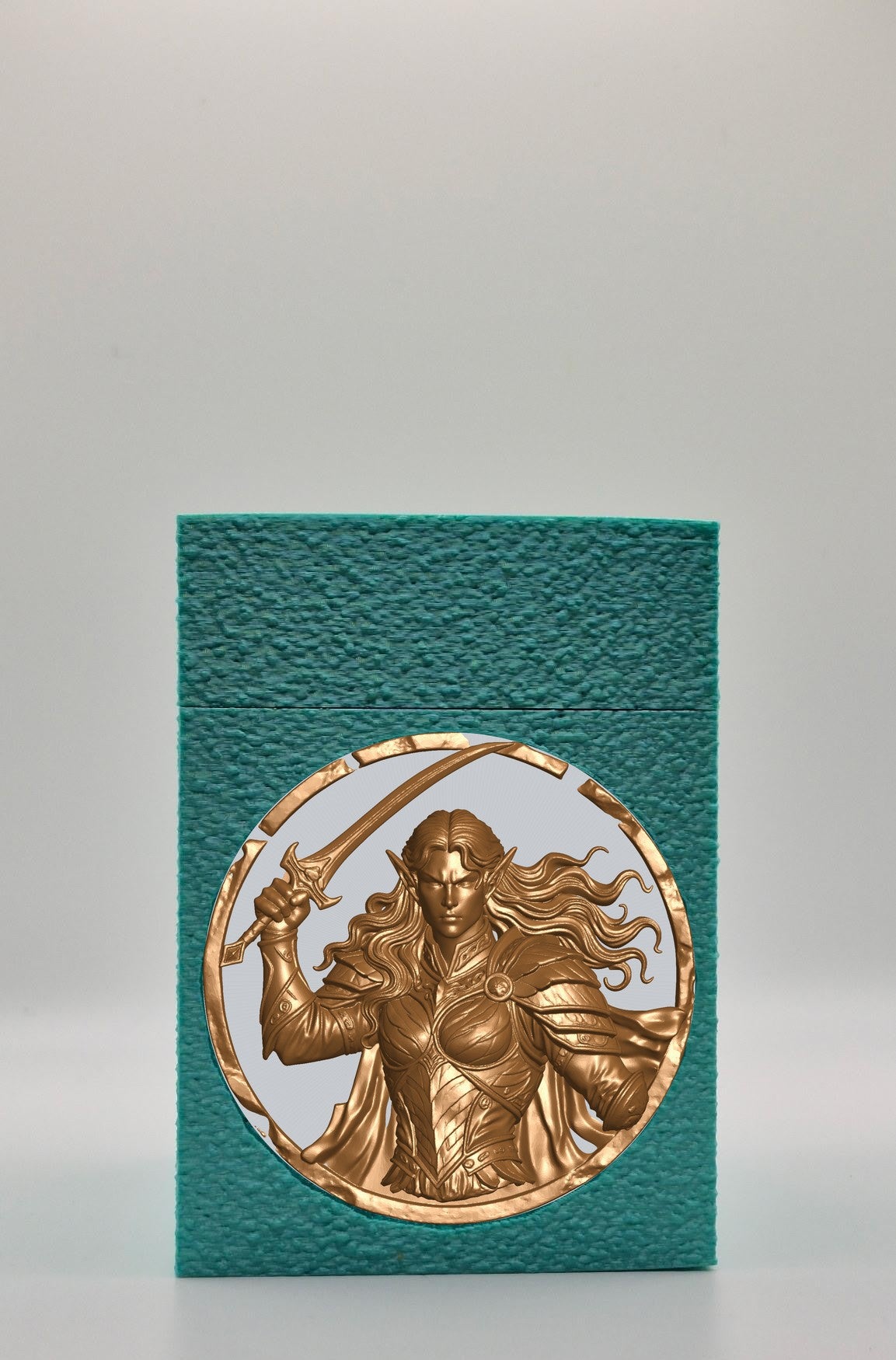 Elvish Warrior Card Box — Green