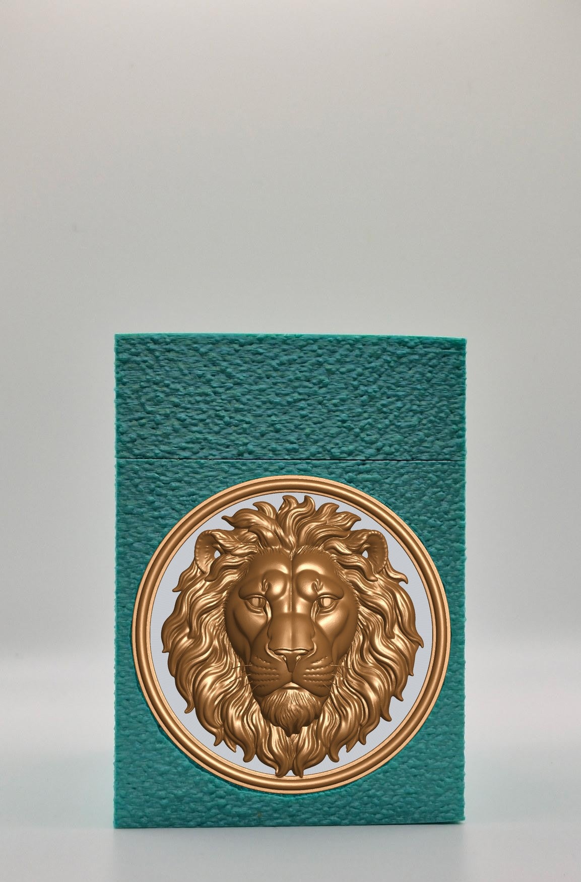 Lion Card Box — Green