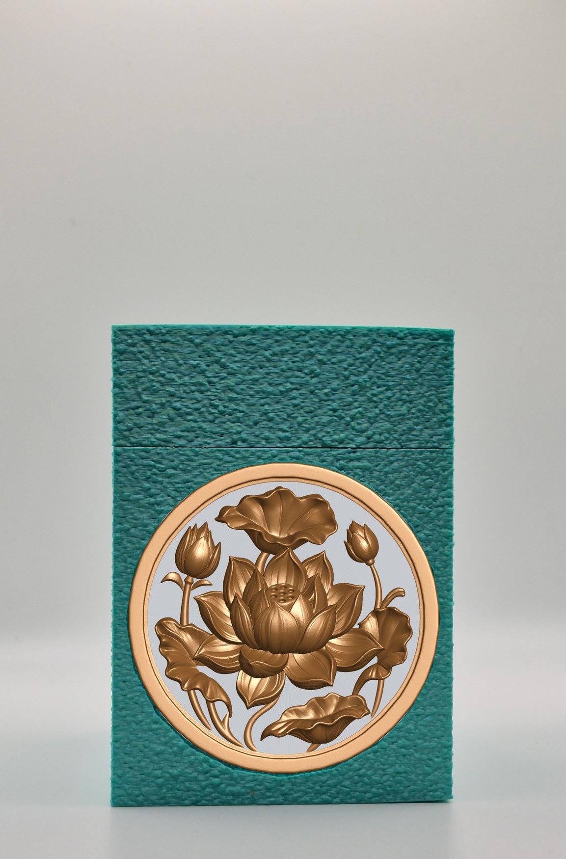 Lotus Card Box — Green