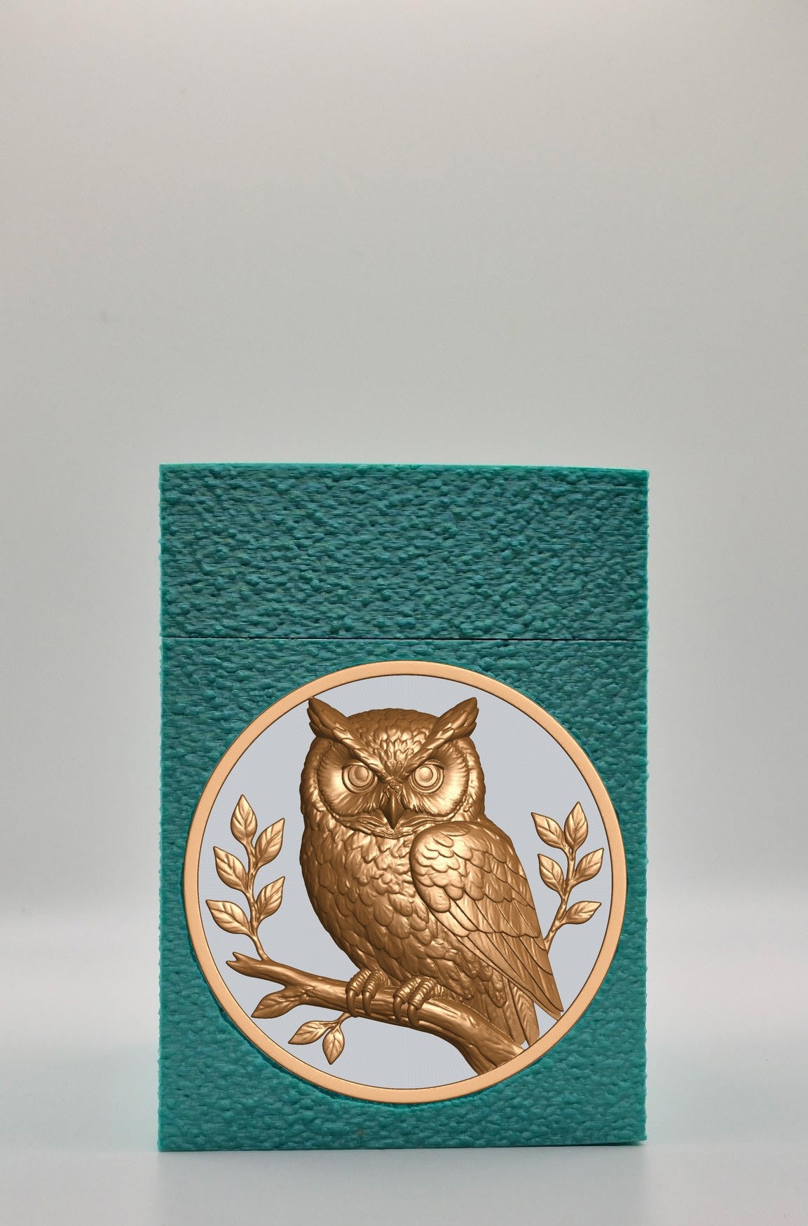 Owl Card Box — Green