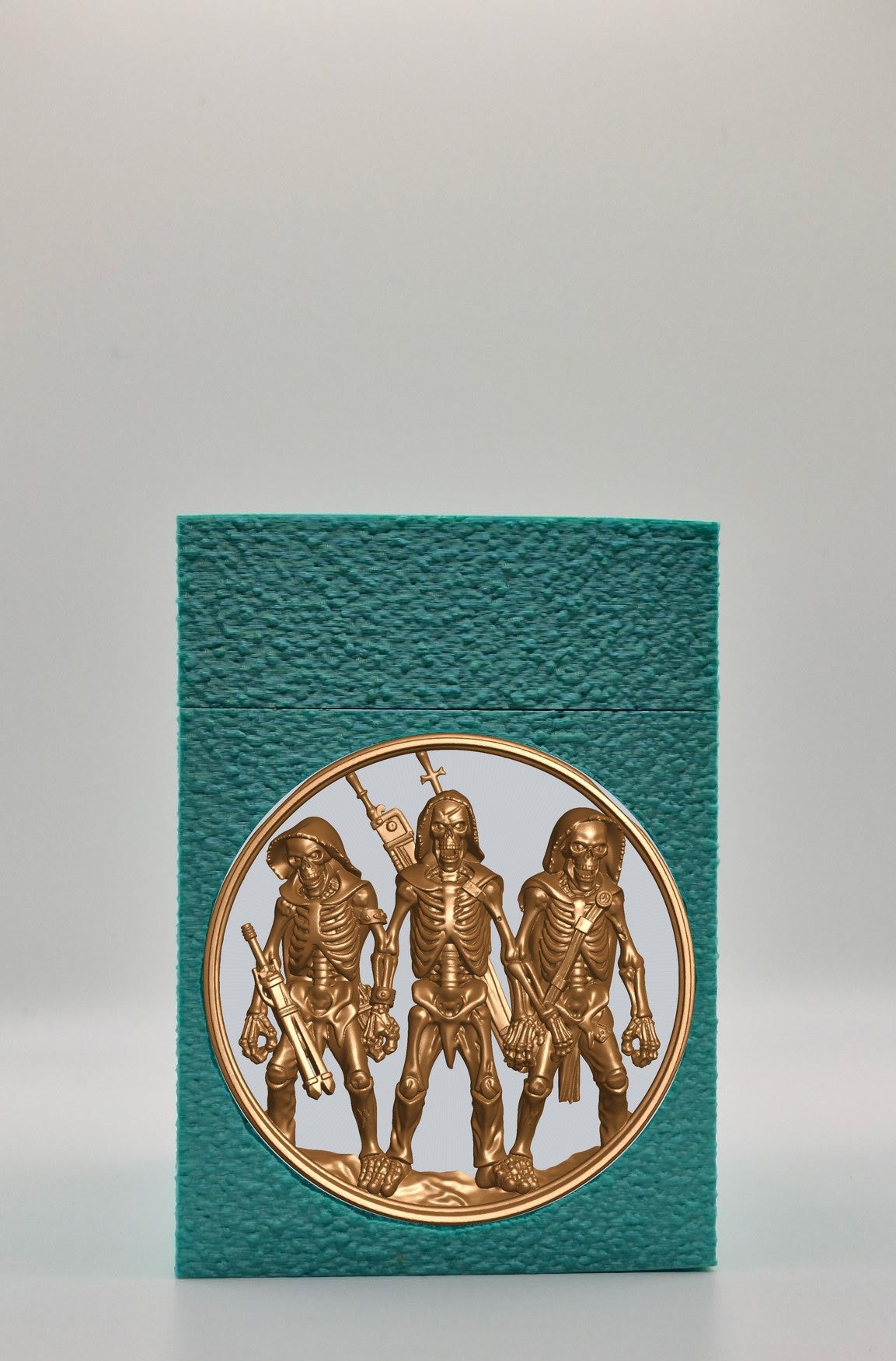 Skeleton Army Card Box — Green