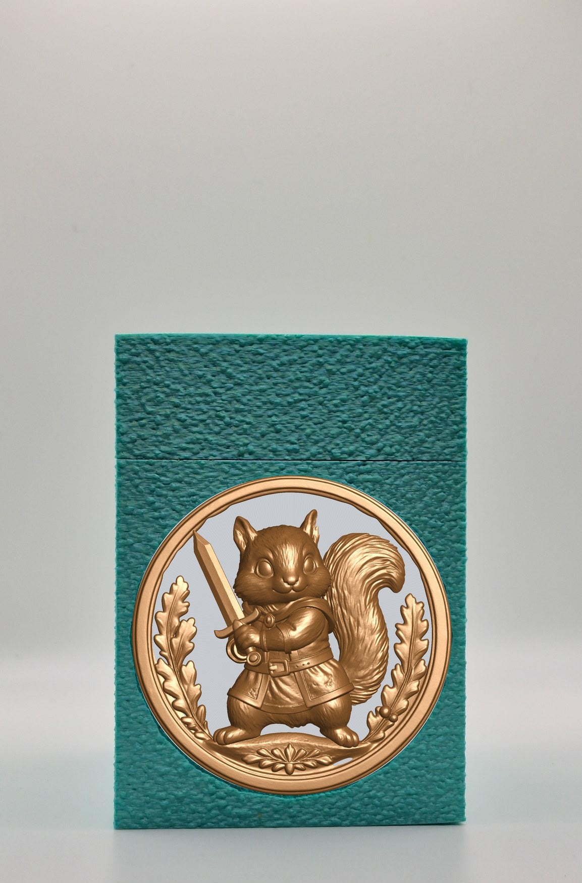 Squirrel Card Box — Green