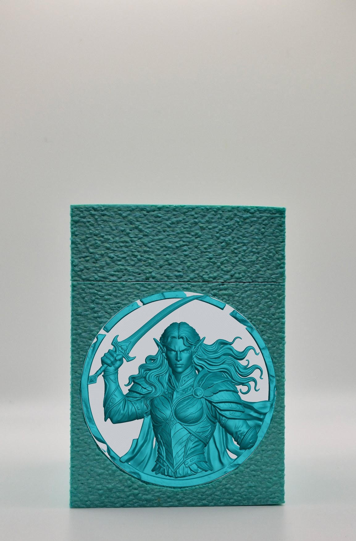 Elvish Warrior Card Box — Green