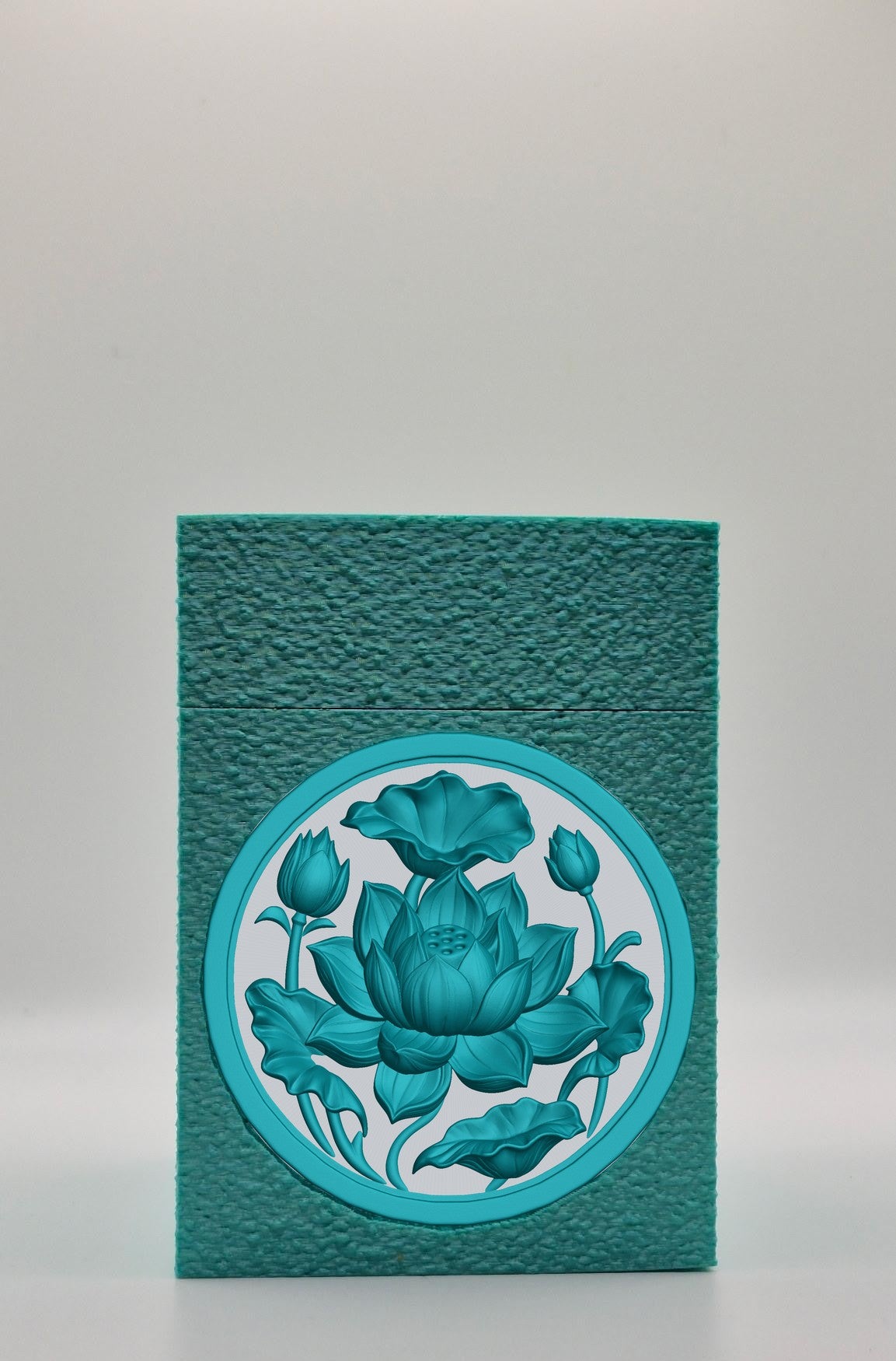 Lotus Card Box — Green