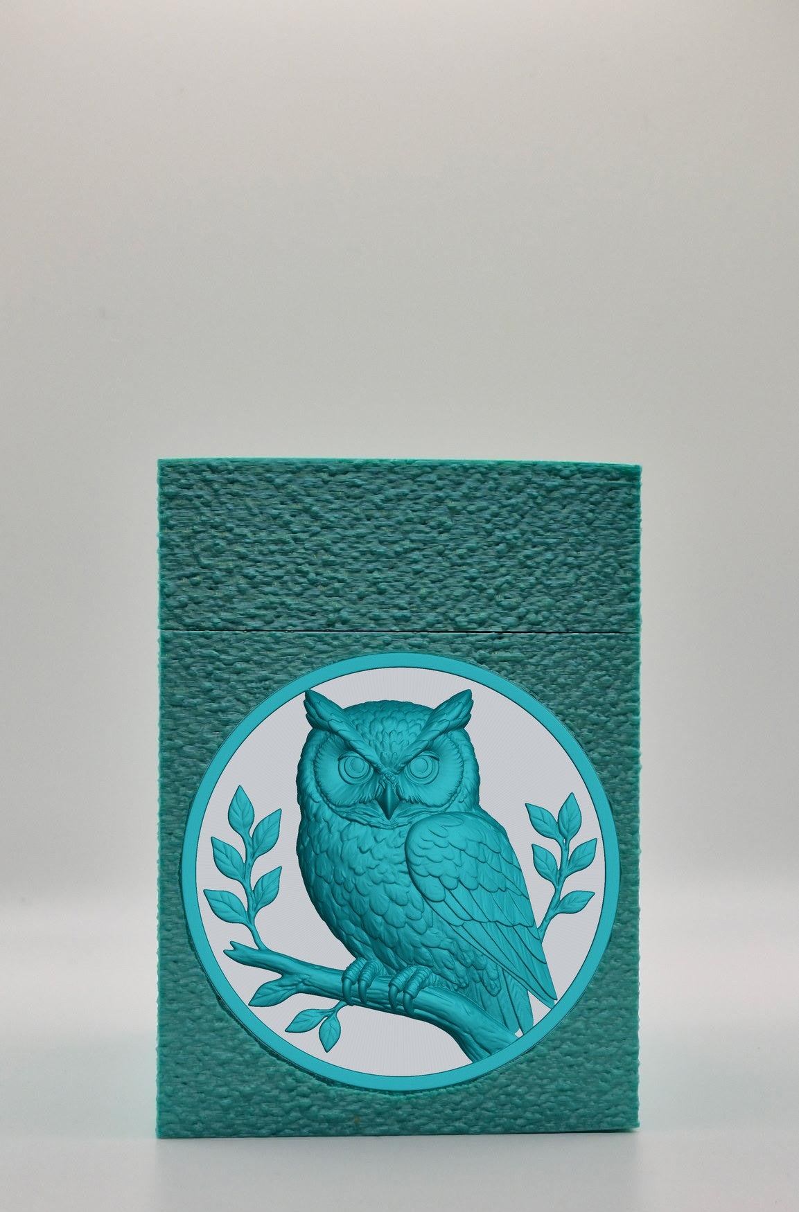 Owl Card Box — Green