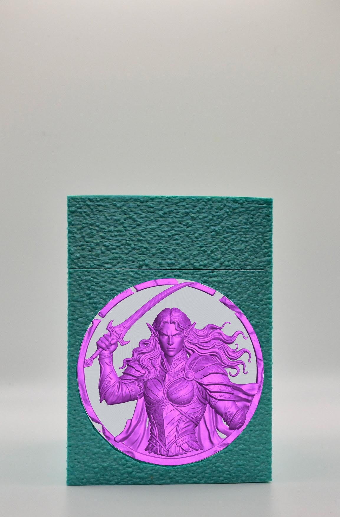 Elvish Warrior Card Box — Green