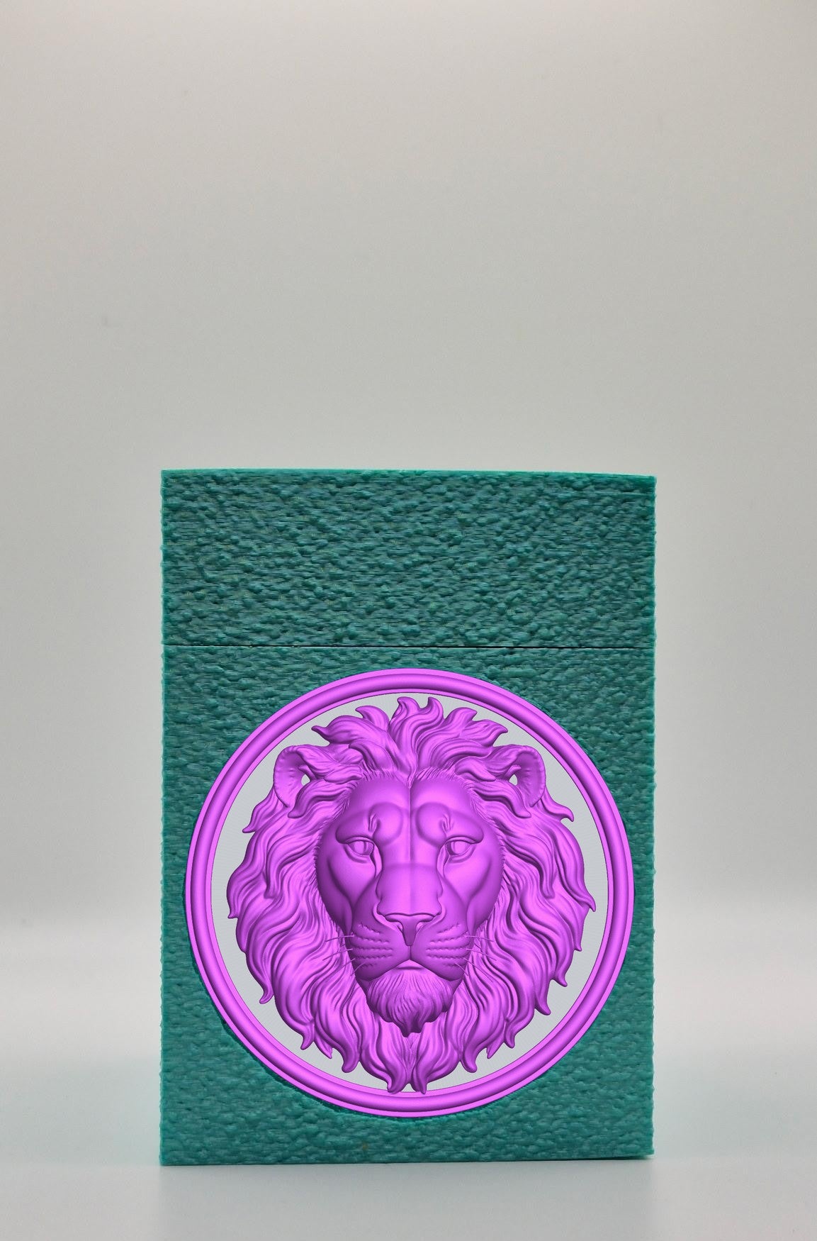 Lion Card Box — Green