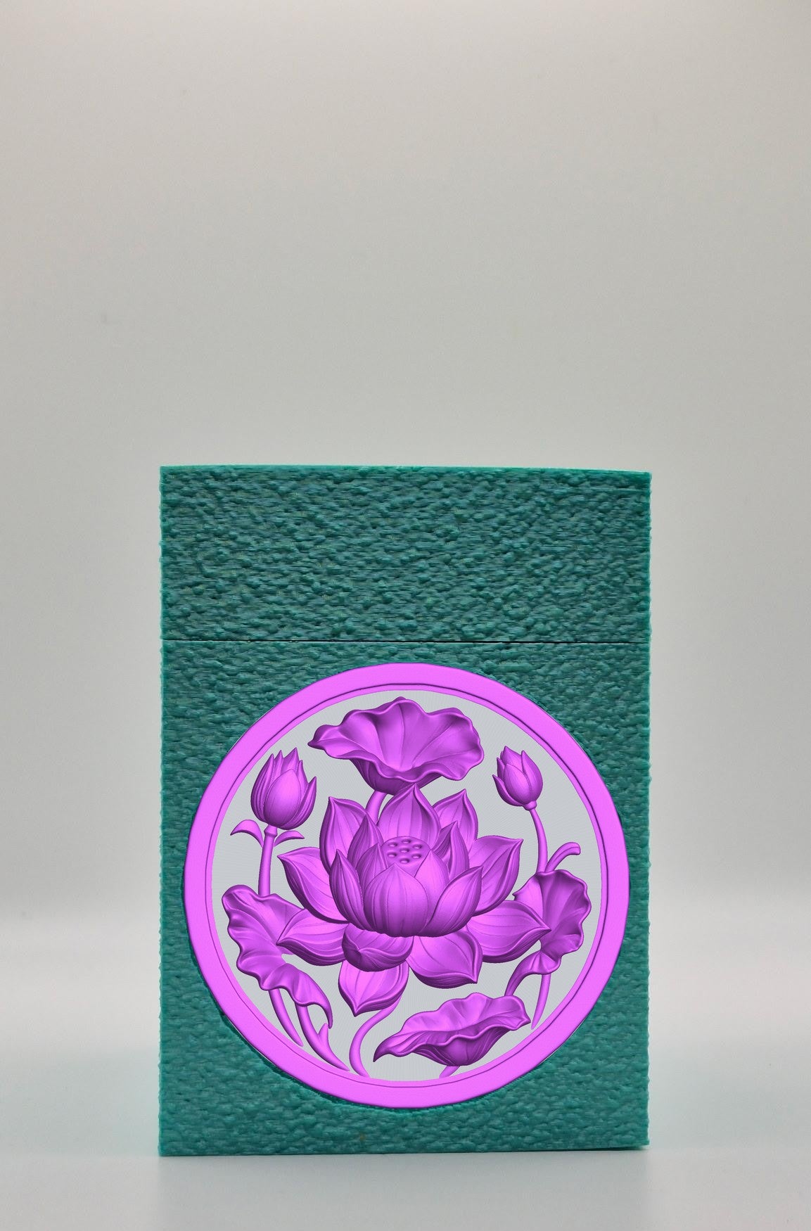 Lotus Card Box — Green