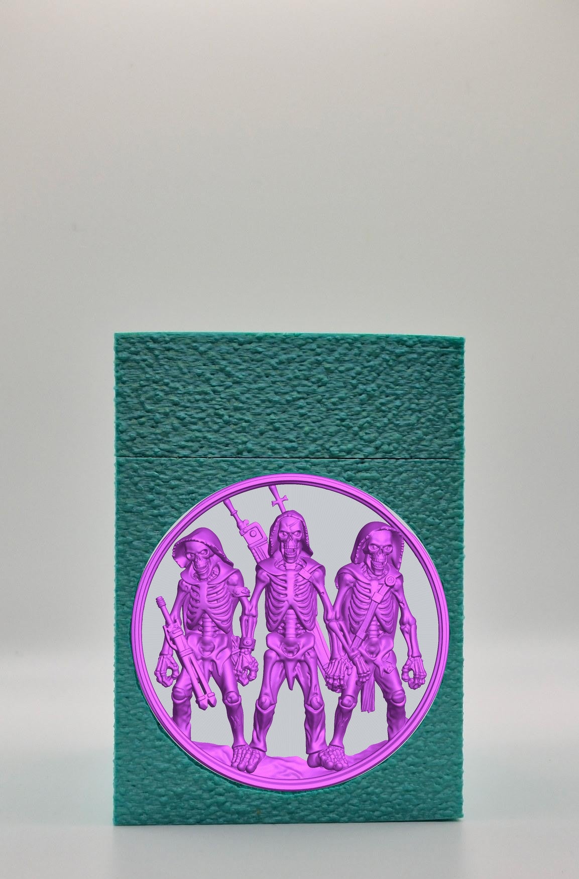 Skeleton Army Card Box — Green