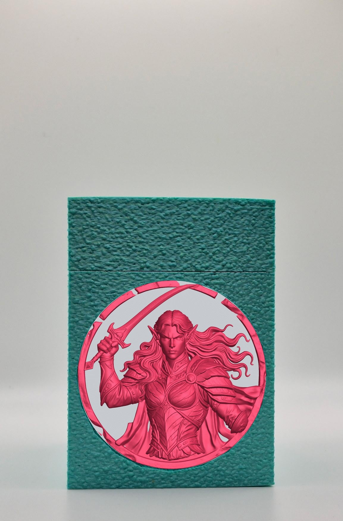 Elvish Warrior Card Box — Green